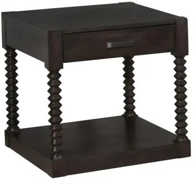 Meredith 1-drawer End Table Coffee Bean