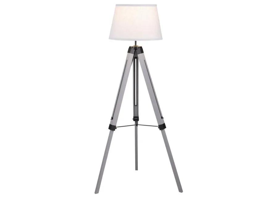 Dayton Adjustable Empire Shade Tripod Floor Lamp Grey