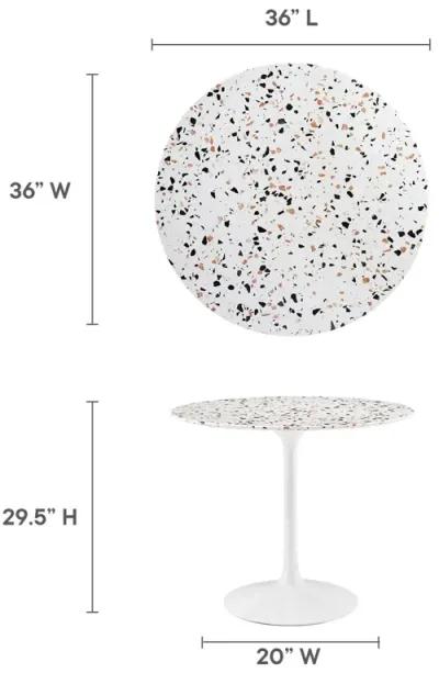 Lippa 36" Round Terrazzo Dining Table