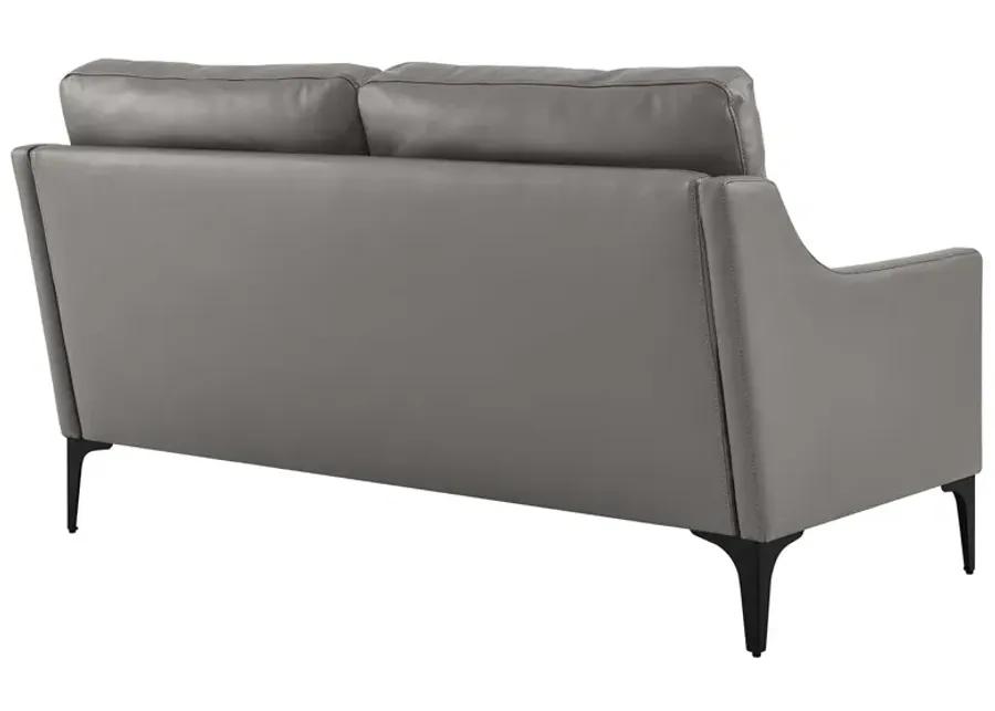 Corland Leather Loveseat