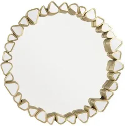 pebble mirror, round