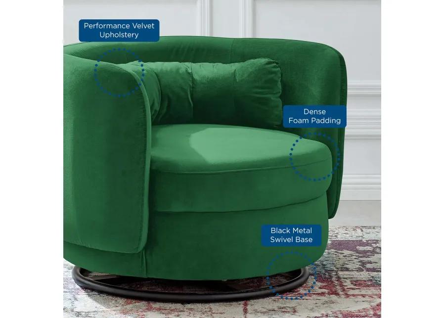 Relish Performance Velvet Performance Velvet Swivel Chair