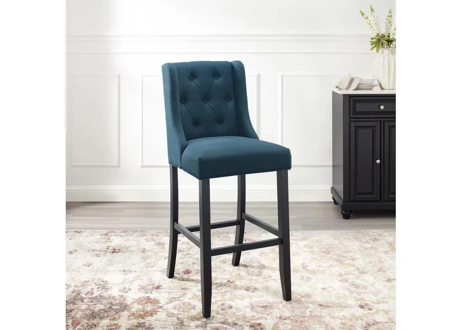 Baronet Tufted Button Upholstered Fabric Bar Stool