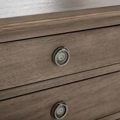 Lisabet 3 Drawer Wood Nightstand