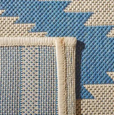 BEACH HOUSE Collection BHS171M-3 Blue / Creme 3' X 5'