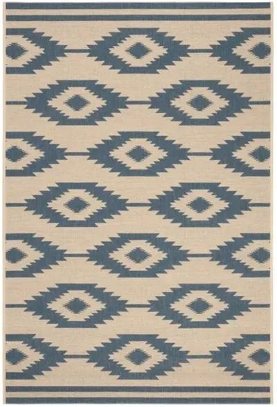 BEACH HOUSE Collection BHS171M-3 Blue / Creme 3' X 5'