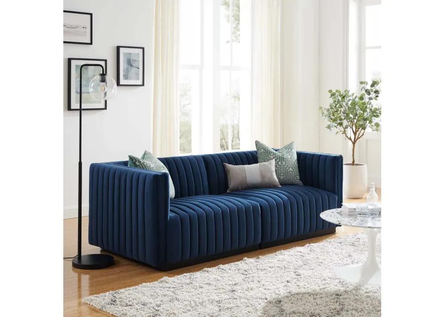 Conjure Channel Tufted Performance Velvet Loveseat