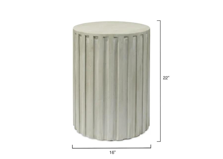 Fluted Column Side Table