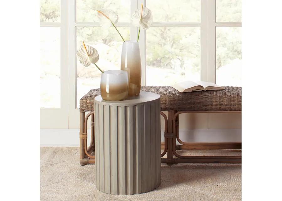 Fluted Column Side Table