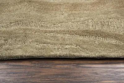 Fifth Avenue Brown Abstract Wool 5' x 8' Rectangle Rug