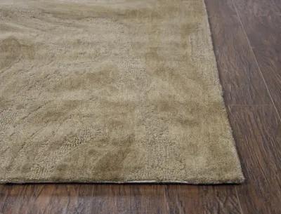 Fifth Avenue Brown Abstract Wool 5' x 8' Rectangle Rug