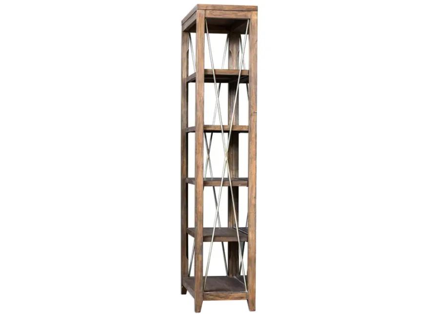 Delancey Weathered Oak Etagere