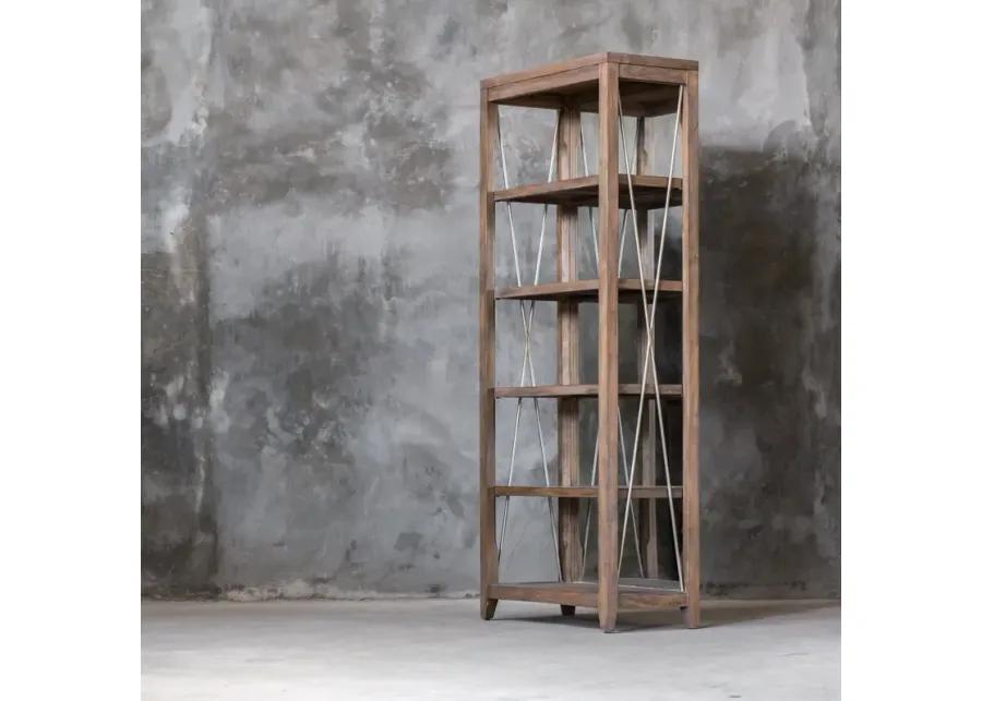 Delancey Weathered Oak Etagere