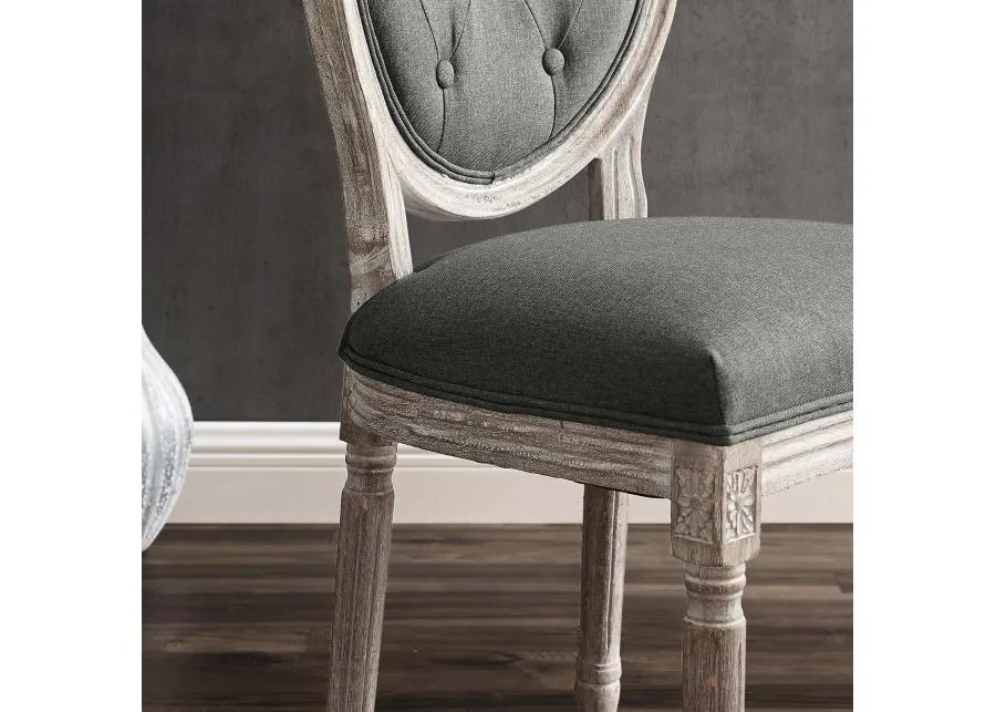 Arise Vintage French Upholstered Fabric Dining Side Chair