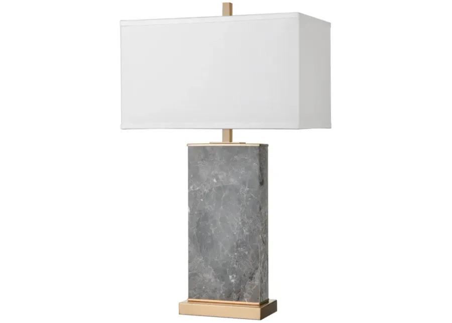 Archean 30" High 1-Light Table Lamp - Gray Marble