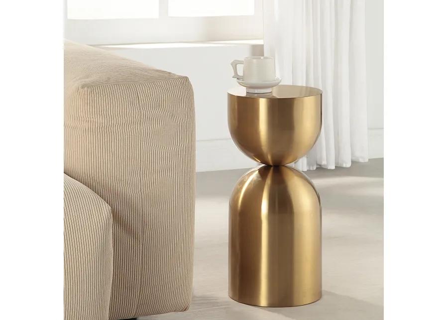 Golden Vessel Modern Accent Table