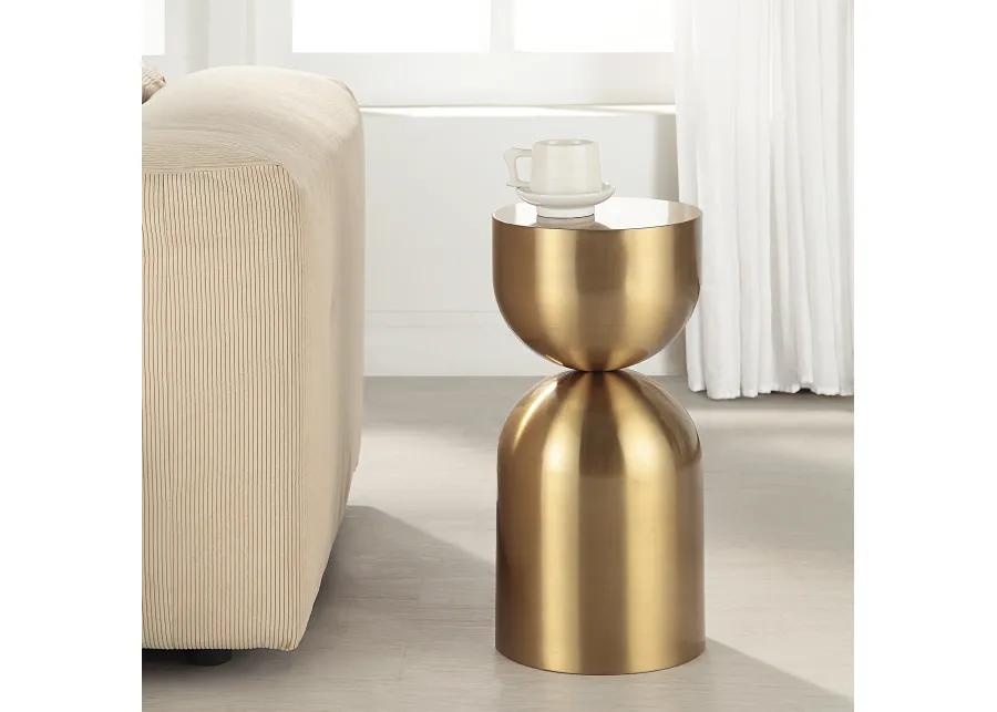 Golden Vessel Modern Accent Table