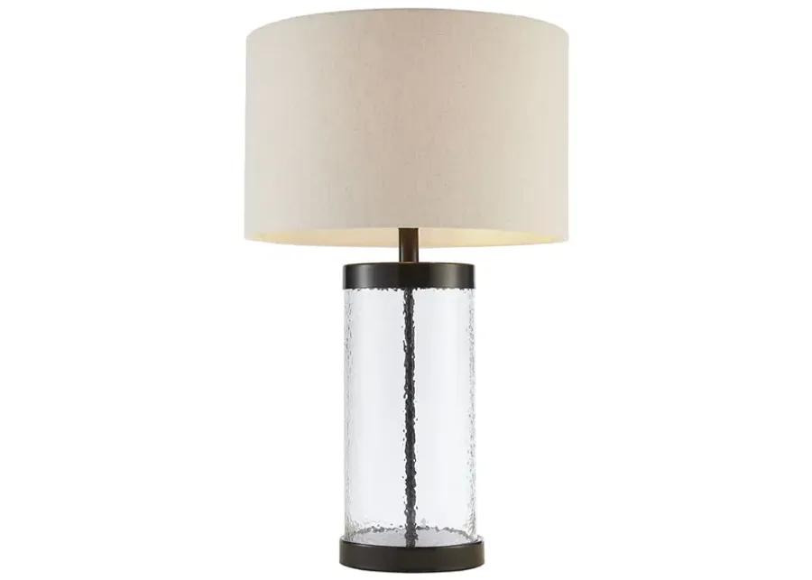 Hampton Hill Macon Clear Glass Cylinder Table Lamp