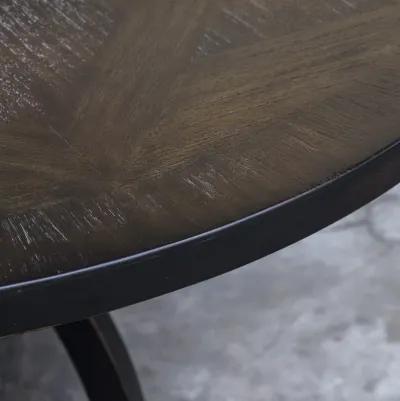 Maiva Round Black Dining Table