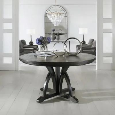 Maiva Round Black Dining Table