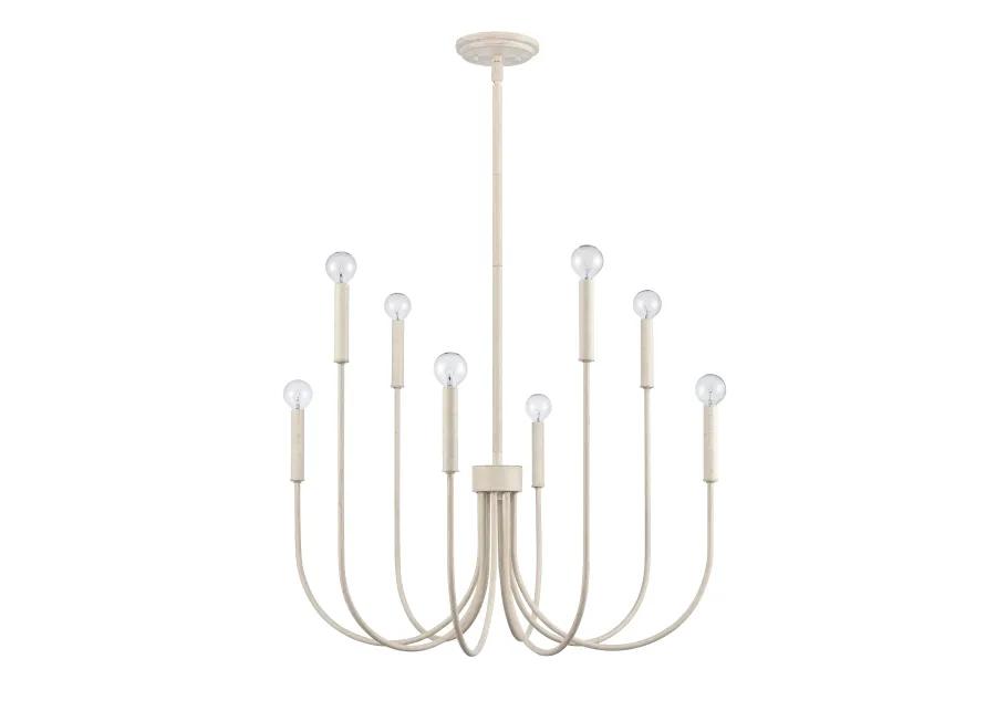 Ulla 28'' Wide 8-Light Chandelier - Antique White