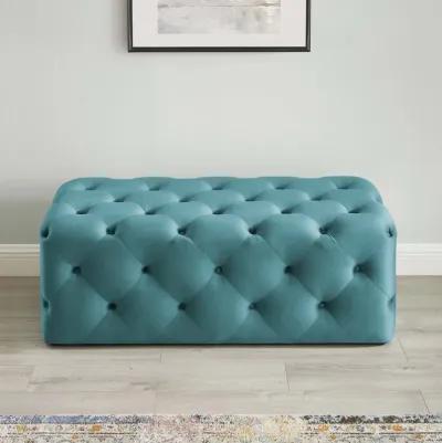 Amour 48" Tufted Button Entryway Performance Velvet Bench