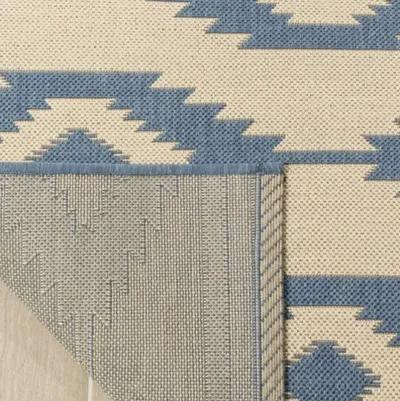 LINDEN 171 Collection LND171M-6SQ Blue / Creme 6'-7" X 6'-7" Square