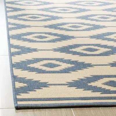 LINDEN 171 Collection LND171M-6SQ Blue / Creme 6'-7" X 6'-7" Square