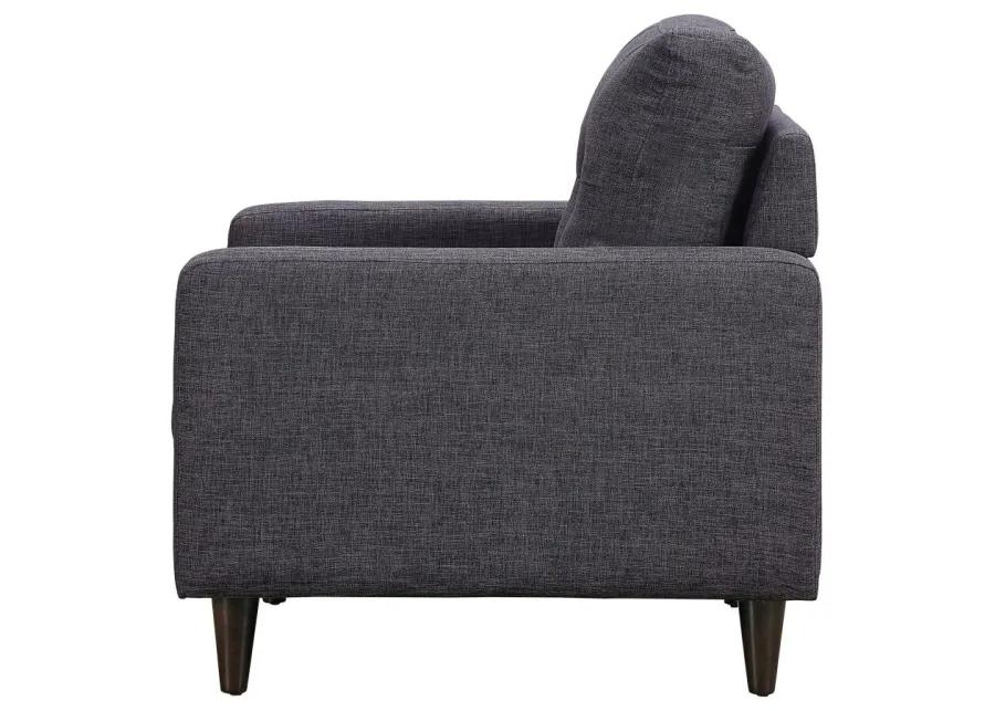 Watsonville Tufted Back Chair Grey