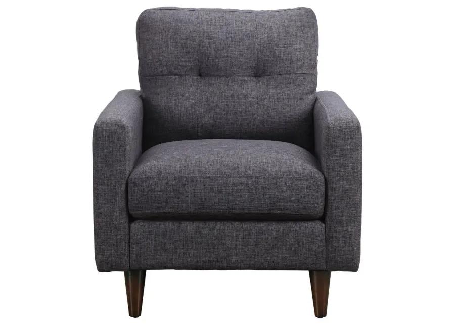 Watsonville Tufted Back Chair Grey