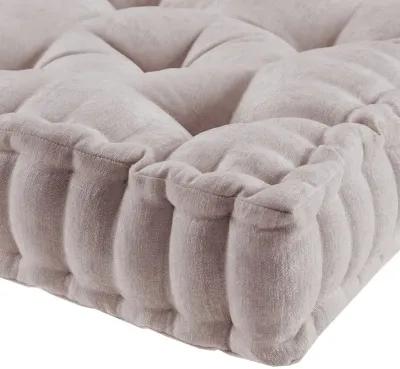 Intelligent Design Azza Blush Poly Chenille Square Floor Pillow Cushion