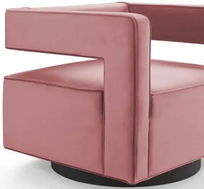 Booth Performance Velvet Swivel Armchair