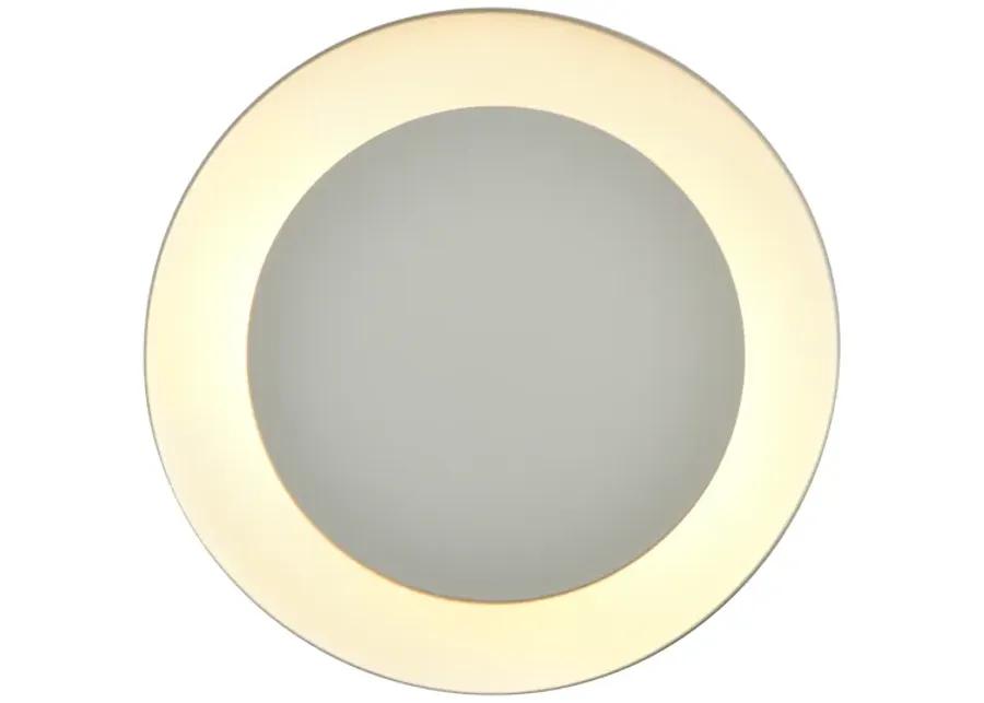 Pelham 10'' Wide 2-Light Flush Mount - Satin Brass with Matte White