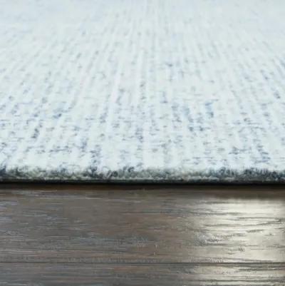 Brindleton Blue/Natural Tweed Wool 2'6" x 8' Runner Rug