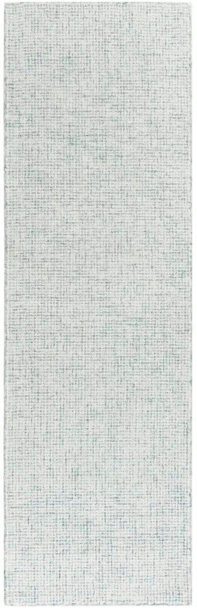 Brindleton Blue/Natural Tweed Wool 2'6" x 8' Runner Rug