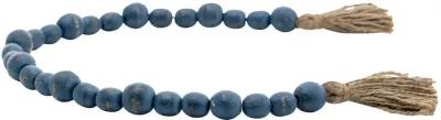 Wood, 25" Bead Garland, Blue