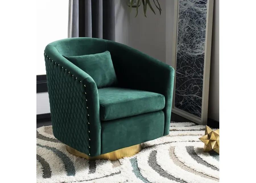 Clara Quilted Swivel Tub Chair