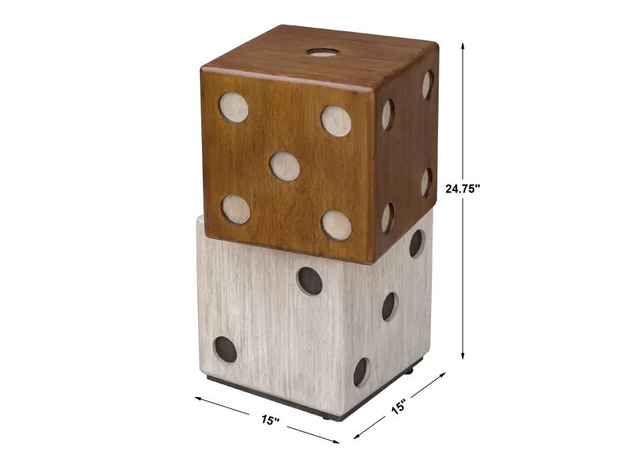 Roll The Dice Accent Table