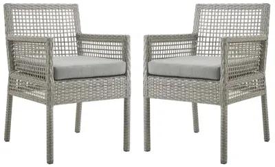 Aura Outdoor Patio Dining Armchair - Set of 2