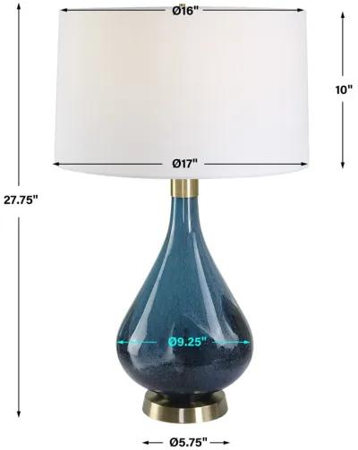 Riviera Art Glass Table Lamp