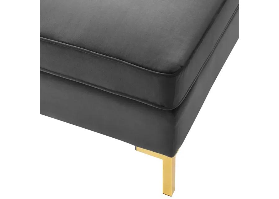 Ardent Performance Velvet Ottoman