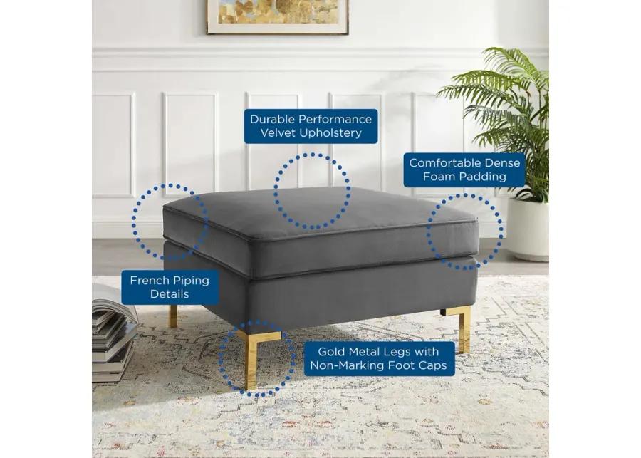 Ardent Performance Velvet Ottoman