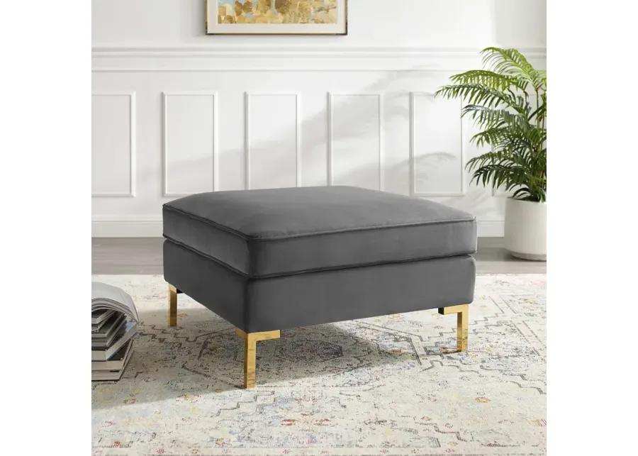 Ardent Performance Velvet Ottoman