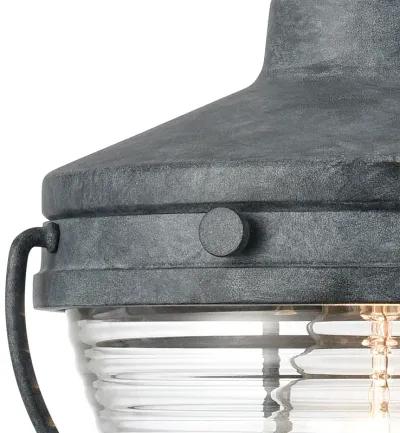 Eastport 10'' High 1-Light Outdoor Sconce - Aged Zinc