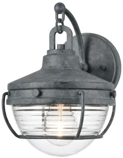 Eastport 10'' High 1-Light Outdoor Sconce - Aged Zinc