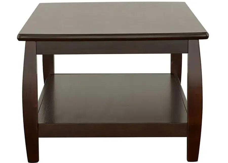 Dixon Rectangular Coffee Table with Lower Shelf Espresso