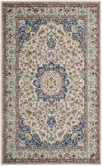 Meryam Distressed Persian Medallion 5x8 Area Rug