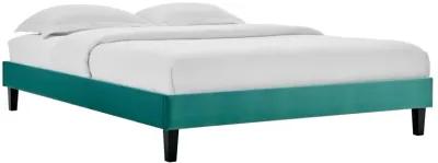 Reign King Performance Velvet Platform Bed Frame