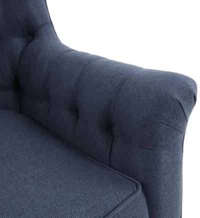 Madison Park Mathis Blue Swivel Glider Chair