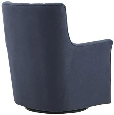 Madison Park Mathis Blue Swivel Glider Chair